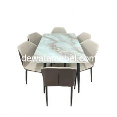 Dining Table Set  6 Chair - IMPORTA DT SAVITA 6P / Grey